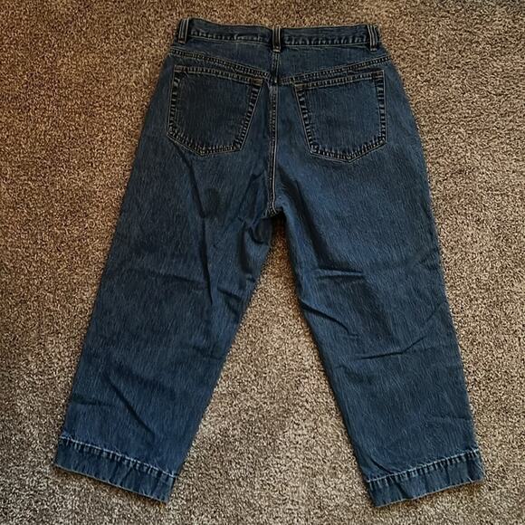 Eddie Bauer Capri blue jeans cotton denim straight leg pants size 10 - Picture 11 of 11